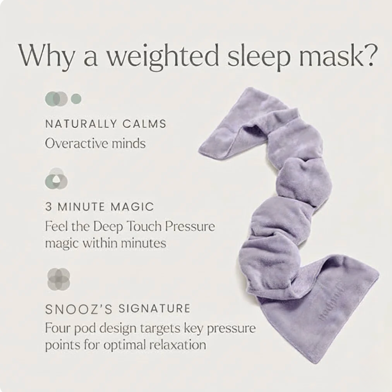 Bellasilk®| Weighted Sleep Mask