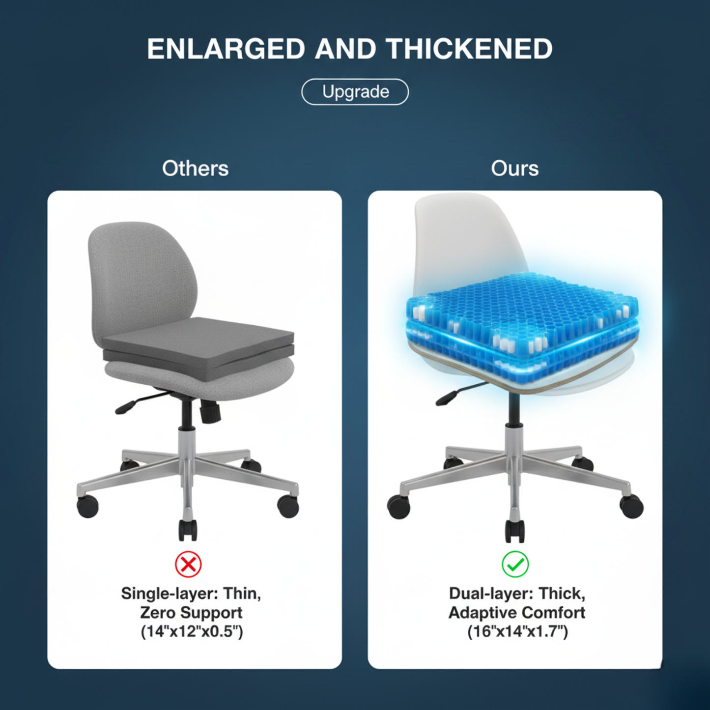 AirFlow Gel Seat Cushion